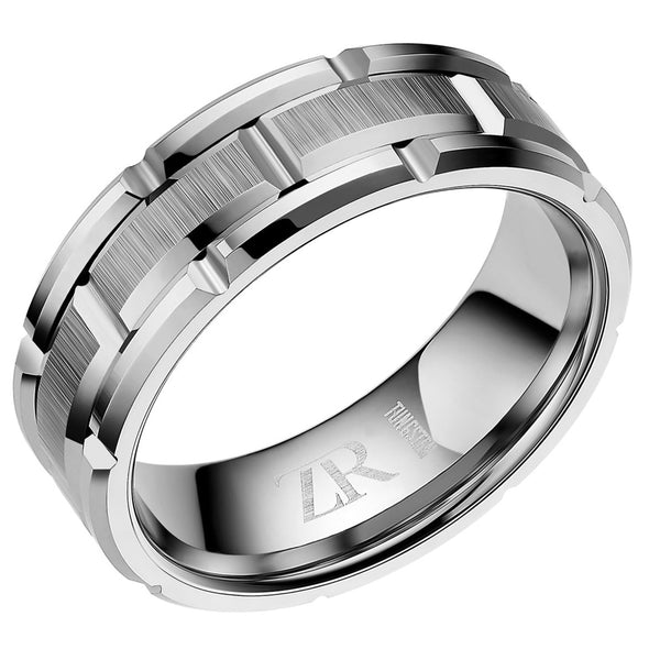 Mens Tungsten Ring 8mm